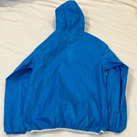 Quechua size 12 to 14 years blue windbreaker rain Jacket / Hood & Elastic Cuffs - Picture 6 of 14